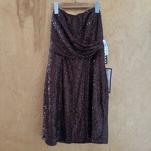 Sequined Formal Mini Dress